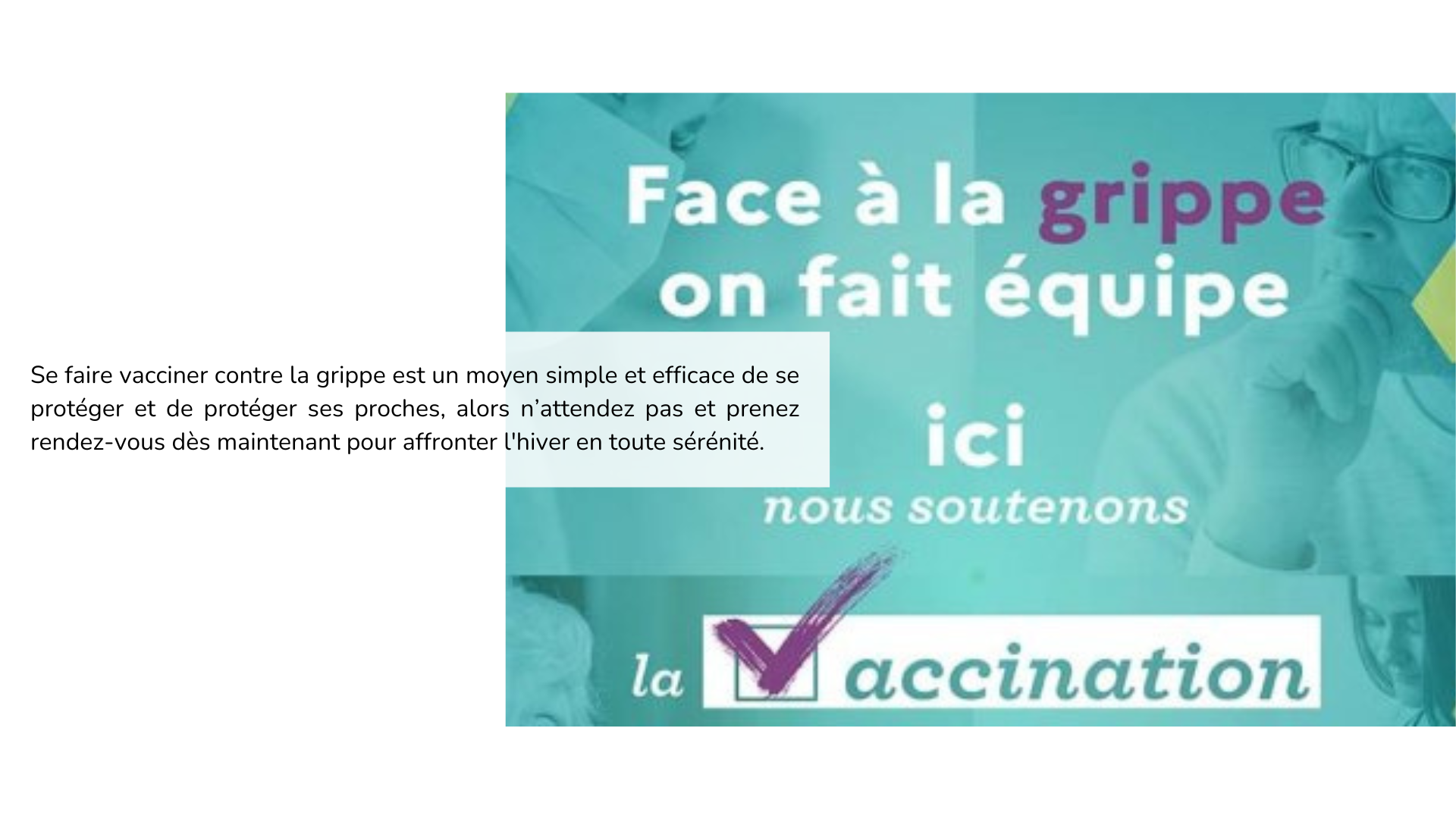 Conseil - Vaccination grippe - Pharmacie sous l'Église