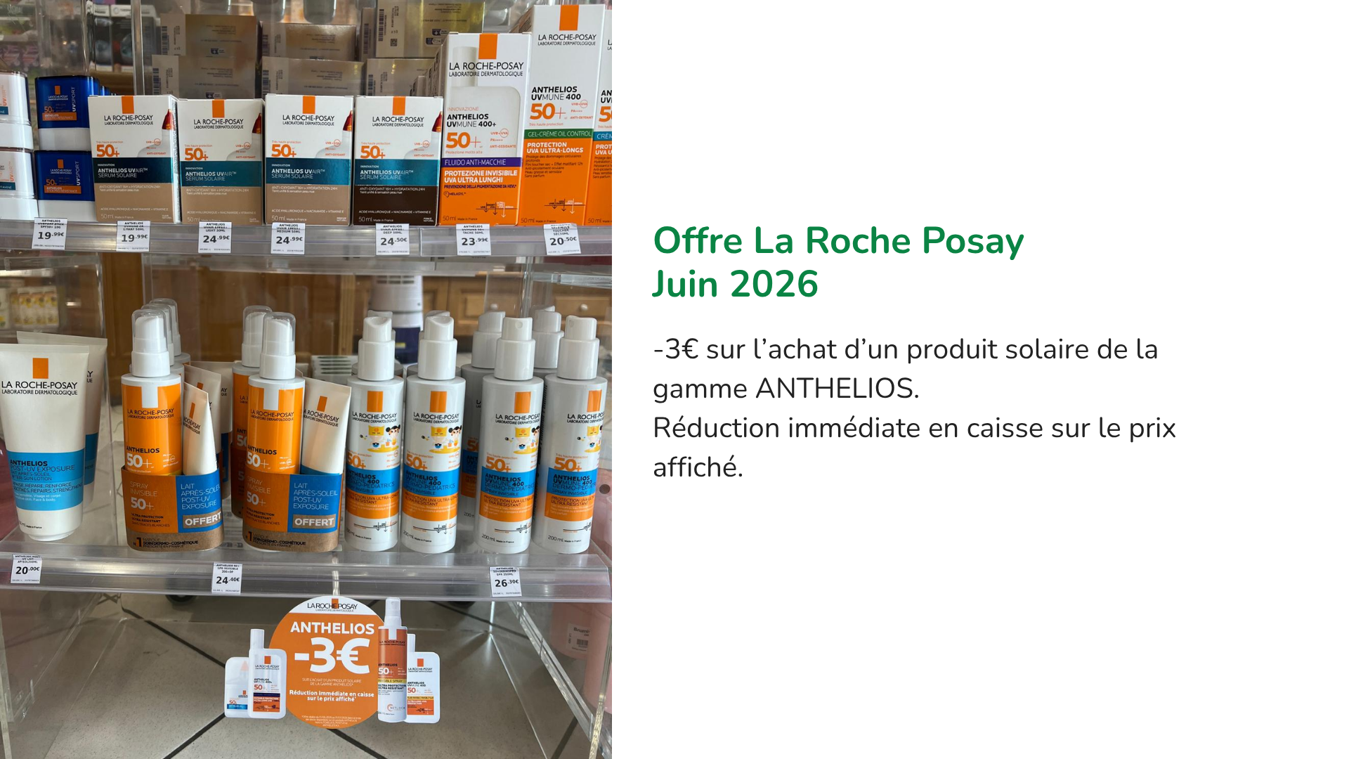 les offres pharmacie Sous L'église de juin - Rumilly