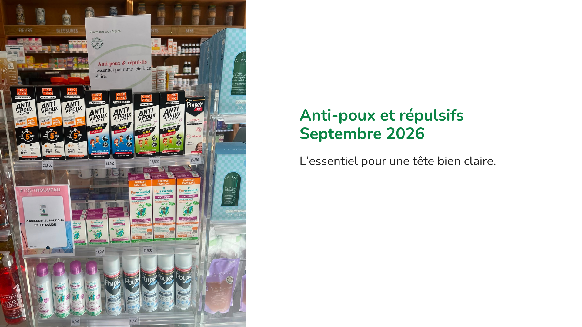 Pharmacie sous l'église - actualité 0926