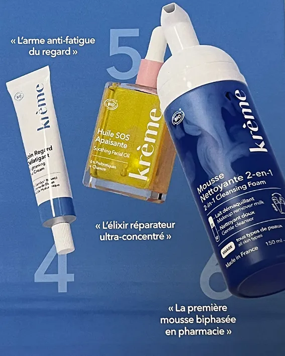 Les incontournable produits cosmétiques Krème dans votre pharmacie à Rumilly